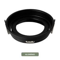 Spot de Embutir Nordecor Loyo Pro Redondo AR111 Alumínio Preto Ø144mm 80032
