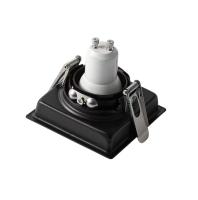 Spot de Embutir Nordecor Loyo Pro Quadrado Mini Dicroica Alumínio Preto 74x74mm 80034