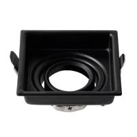 Spot de Embutir Nordecor Loyo Pro Quadrado Mini Dicroica Alumínio Preto 74x74mm 80034