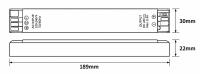 Fonte 12V/24V Slim Mundial Switch 200 Watts IP20 Bivolt 189x30x22mm ML-0107 PREN