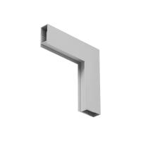 Sistema Linear Newline FIT10 Uno Curva 90° Teto/Parede 157x30x157mm Alumínio SU10001