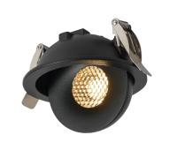 Spot de Embutir Nordecor SKEL Redondo Preto LED 7 watts 3000K IRC90 Ø88x52mm 80072