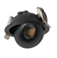 Spot de Embutir Nordecor SKEL Redondo Preto LED 7 watts 3000K IRC90 Ø88x52mm 80072