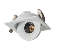 Spot de Embutir Nordecor SKEL Quadrado Branco LED 7 watts 3000K IRC90 90x88x52mm 80073
