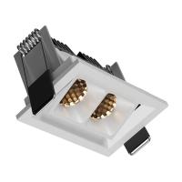 Embutido Newline Articulado New Pixel 2 Focos 15° Antiofuscante 8 watts Bivolt 77x50x50mm HEM03041LED