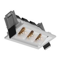 Embutido Newline Articulado New Pixel 3 Focos 15° Antiofuscante 12 watts Bivolt 102X50X50mm HEM03043LED
