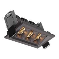 Embutido Newline Articulado New Pixel 3 Focos 15° Antiofuscante 12 watts Bivolt 102X50X50mm HEM03043LED