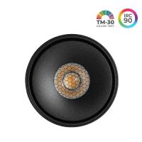 Spot de Sobrepor Nordecor SKEL Redondo LED Preto 7 watts 36º 3000K IRC90 Ø78x57mm 80076