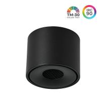 Spot de Sobrepor Nordecor SKEL Redondo LED Preto 7 watts 36º 3000K IRC90 Ø78x57mm 80076