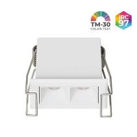 Spot de Embutir Nordecor Powerlux Branco LED 3 watts 36º 3000K IRC97 52x32x40mm 80110