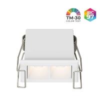 Spot de Embutir Nordecor Powerlux Branco LED 3 watts 36º 3000K IRC97 52x32x40mm 80110