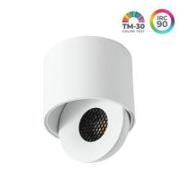 Spot de Sobrepor Nordecor SKEL Redondo LED Branco 7 watts 36º 3000K IRC90 Ø78x57mm 80075