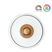 Spot de Sobrepor Nordecor SKEL Redondo LED Branco 7 watts 36º 3000K IRC90 Ø78x57mm 80075