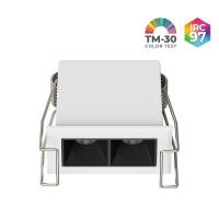 Spot de Embutir Nordecor Powerlux Branco LED 3 watts 36º 3000K IRC97 52x32x40mm 80111