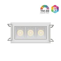 Spot de Embutir Nordecor Powerlux Branco LED 5 watts 36º 3000K IRC97 62x32x40mm 80113