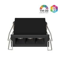 Spot de Embutir Nordecor Powerlux Preto LED 5 watts 36º 3000K IRC97 62x32x40mm 80115