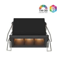 Spot de Embutir Nordecor Powerlux Preto LED 5 watts 36º 3000K IRC97 62x32x40mm 80115