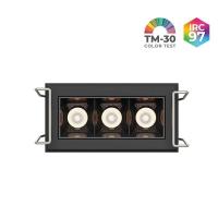 Spot de Embutir Nordecor Powerlux Preto LED 5 watts 36º 3000K IRC97 62x32x40mm 80115