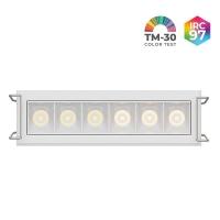 Spot de Embutir Nordecor Powerlux Branco LED 8 watts 36º 3000K IRC97 109x32x40mm 80116