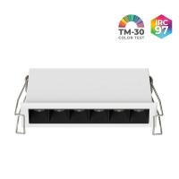 Spot de Embutir Nordecor Powerlux Branco LED 8 watts 36º 3000K IRC97 109x32x40mm 80117 