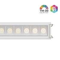 Spot de Embutir Nordecor Powerlux Branco LED 18 watts 36º 3000K IRC97 205x32x40mm 80119