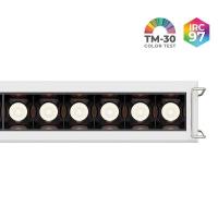 Spot de Embutir Nordecor Powerlux Branco LED 18 watts 36º 3000K IRC97 205x32x40mm 80120 