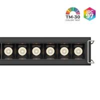 Spot de Embutir Nordecor Powerlux Preto LED 18 watts 36º 3000K IRC97 205x32x40mm 80121