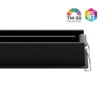 Spot de Embutir Nordecor Powerlux Preto LED 18 watts 36º 3000K IRC97 205x32x40mm 80121
