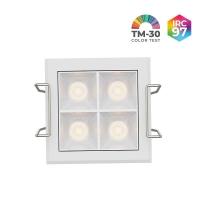 Spot de Embutir Nordecor Powerlux Branco LED 7 watts 36º 3000K IRC97 52x52x40mm 80122