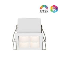 Spot de Embutir Nordecor Powerlux Branco LED 7 watts 36º 3000K IRC97 52x52x40mm 80122