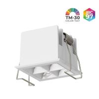 Spot de Embutir Nordecor Powerlux Branco LED 7 watts 36º 3000K IRC97 52x52x40mm 80122