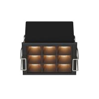 Spot de Embutir Nordecor Powerlux Branco e Preto LED 12 watts 36º 3000K IRC97 71x71x40mm 80126