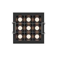 Spot de Embutir Nordecor Powerlux Branco e Preto LED 12 watts 36º 3000K IRC97 71x71x40mm 80126