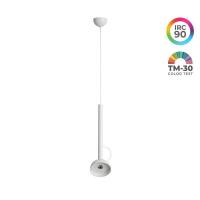 Pendente Nordecor Mond LED Branco 5 watts 3000K IRC90 Ø100x206mm Cabo 2 metros 90056 