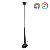 Pendente Nordecor Mond LED Preto 5 watts 3000K IRC90 Ø100x206mm Cabo 2 metros 90057 