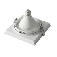 Spot de Embutir Nordecor Loyo Pro Quadrado PAR30 Alumínio Branco 155x155x40mm 80039
