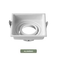Spot de Embutir Nordecor Loyo Pro Quadrado MR11 Alumínio Branco 74x74x40mm 80033