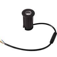 Embutido de Solo Nordecor Mies 2 watts 2700K 24V IRC97 24° IP67 Preto Ø52x80mm 6617 PREN