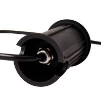 Embutido de Solo Nordecor Mies 2 watts 2700K 24V IRC97 24° IP67 Preto Ø52x80mm 6617 PREN