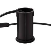 Embutido de Solo Nordecor Mies 2 watts 2700K 24V IRC97 24° IP67 Preto Ø52x80mm 6617 PREN