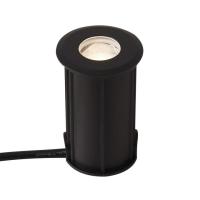 Embutido de Solo Nordecor Mies 2 watts 2700K 24V IRC97 24° IP67 Preto Ø52x80mm 6617