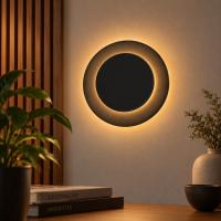 Arandela Opus Eclipse 12 watts 3000K 100° IP65 Preto 300x300x50mm OPS 35154 PREN