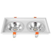 Spot Embutir Nordecor Loyo 2L AR111 Branco 295x160x15mm 6930 PREN