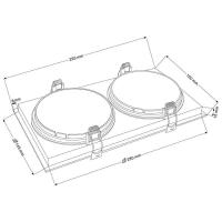 Spot Embutir Nordecor Loyo 2L AR111 Branco 295x160x15mm 6930 PREN