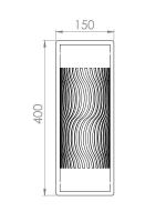 Arandela Classic Lar Ondas Longa Blanchonella 2L E27 400x150x105mm 1089 PREN