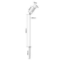 Luminária Nordecor STAK LED 6 watts 3000K IP65 Preto 600mm 80079
