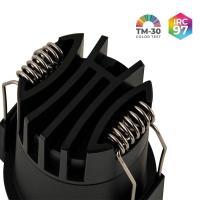 Spot de Embutir Nordecor VEXO LED 6 watts 3000K IRC97 17° Preto 80084