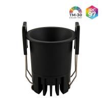 Spot de Embutir Nordecor VEXO LED 6 watts 3000K IRC97 53° Preto 80088
