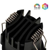 Spot de Embutir Nordecor VEXO LED 6 watts 3000K IRC97 53° Preto 80088