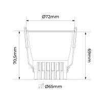 Spot de Embutir Nordecor VEXO LED 9 watts 2700K IRC97 17° Branco 80089